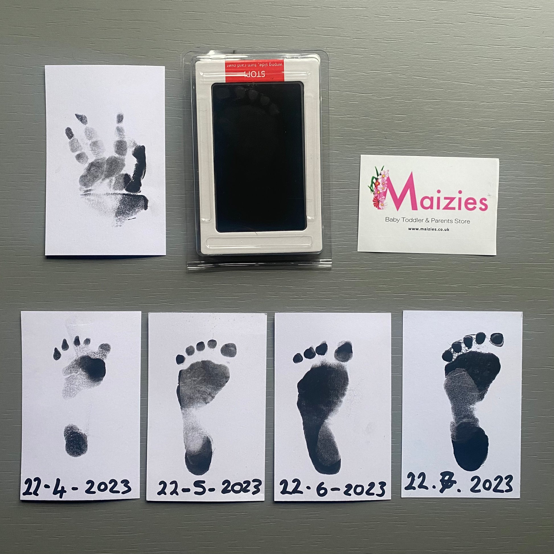 1pc Baby Handprint & Footprint Inkpad, Clean & Inkless, Hand
